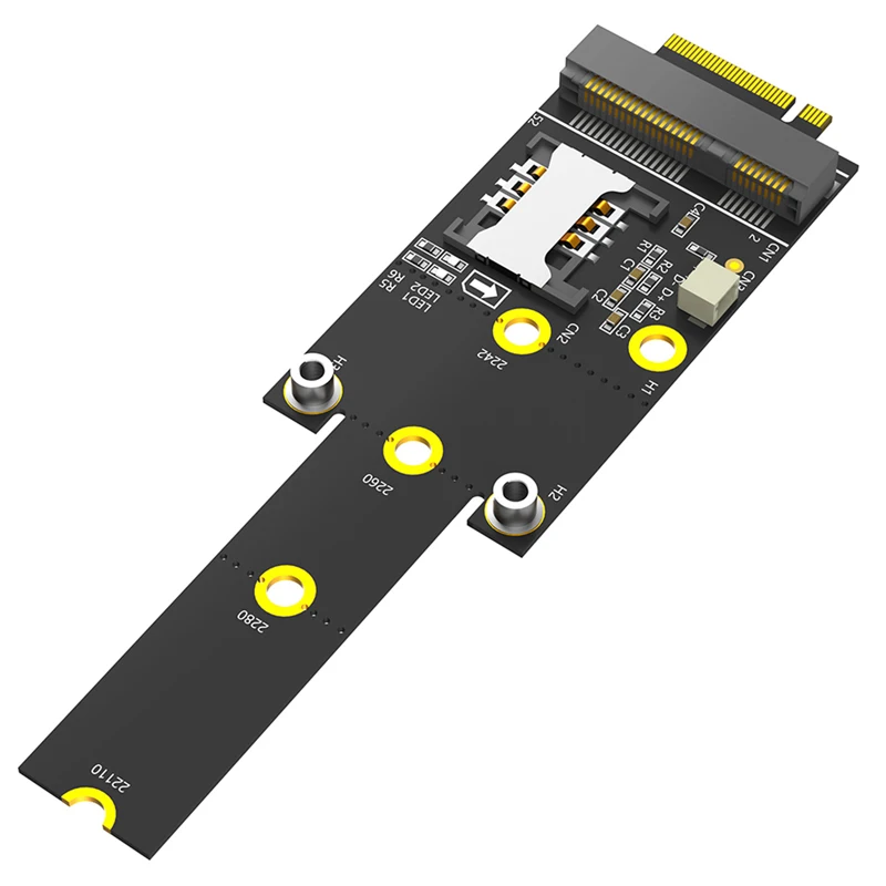 Мини-адаптер PCI-E к M.2 для NGFF Key M со слотом SIM-карты USB-сигнал модуля Wi-Fi/WWAN/LTE