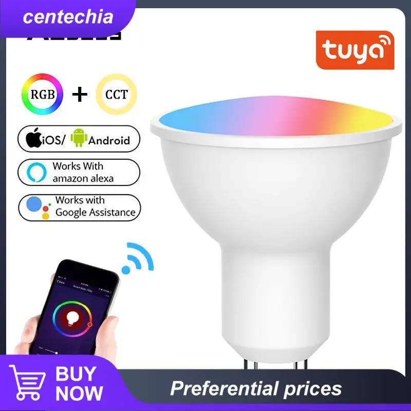 

Diy Adjustable Brightness Gu10 Light Bulb Timer Wifi Smart Spotlight Dimmable Rgb Led Light Voice For Alexa Google Home Tuya 4w