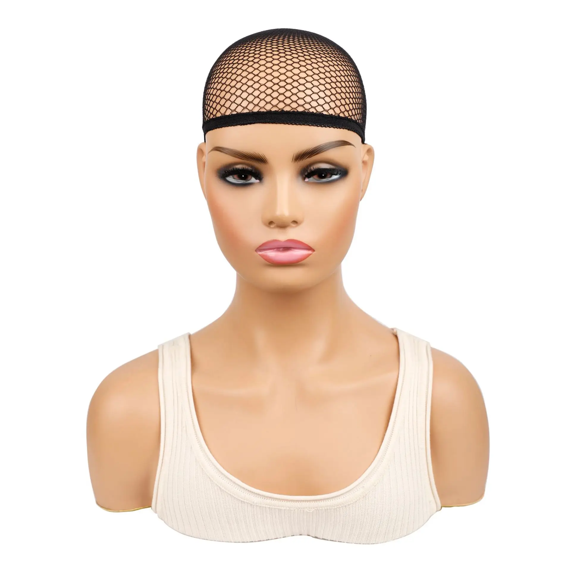 

1/5PCS Hairnets Mesh For Hair Weaving Black Hair Net For Making Wig Caps Weaving Hairnets Open at One Ends Black Hot Sale