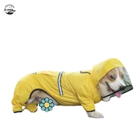 puffy outdoor poncho down raincoat for a dog animal yellow ultralight plastic waterproof oxford large capacity canvas galocha