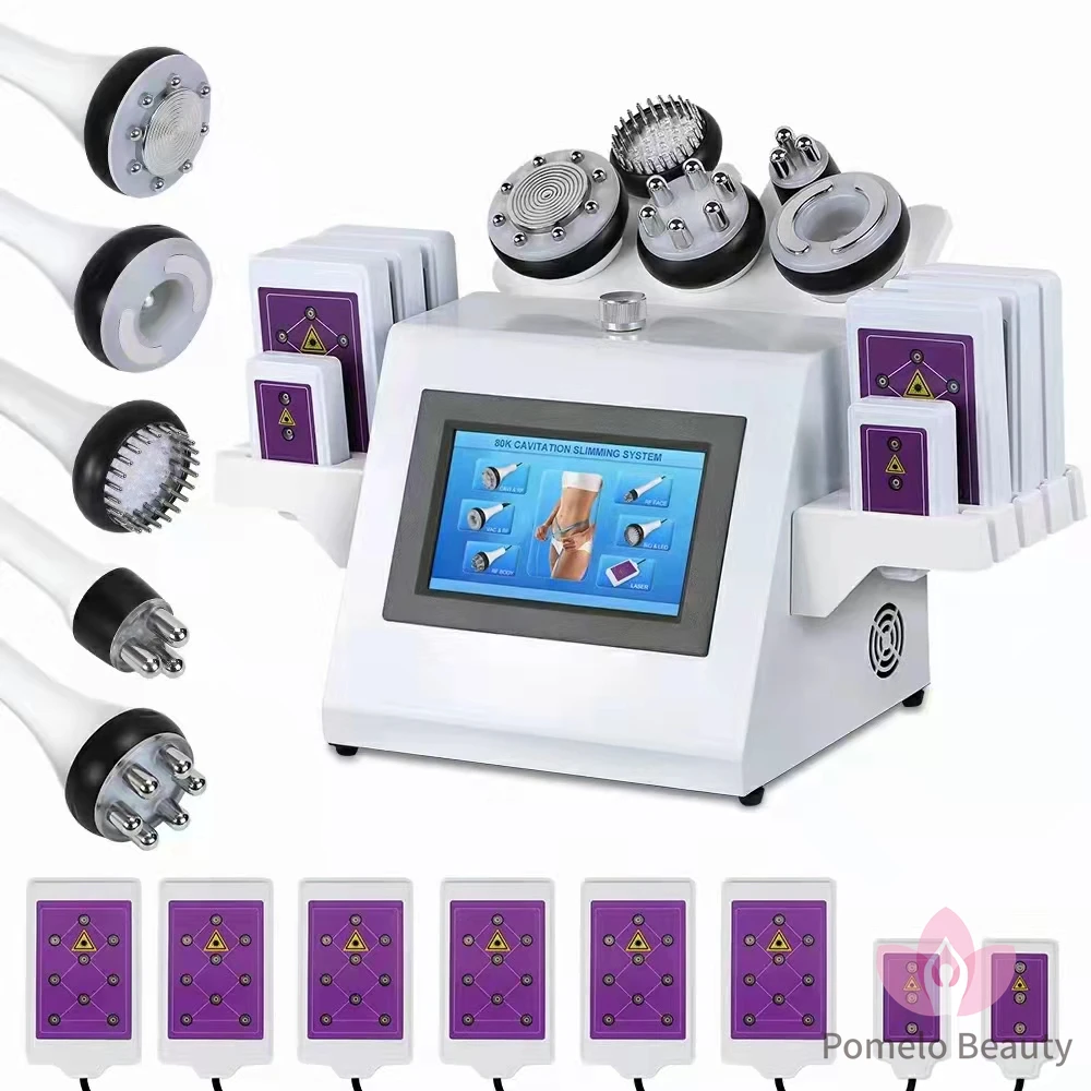 

80K Lipo Laser Slimming Machine Ultrasonic Vacuum Skin Lifting Anti Cellulite Body Contouring Device Cavitation Machine