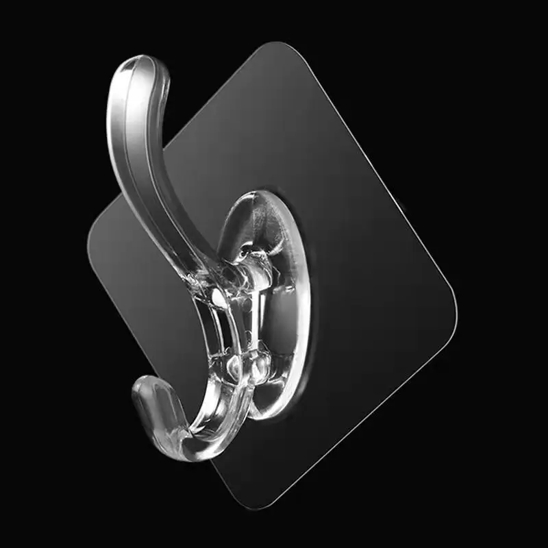 Прозрачный настенный подвесной крючок для хранения пальто держатель ключей