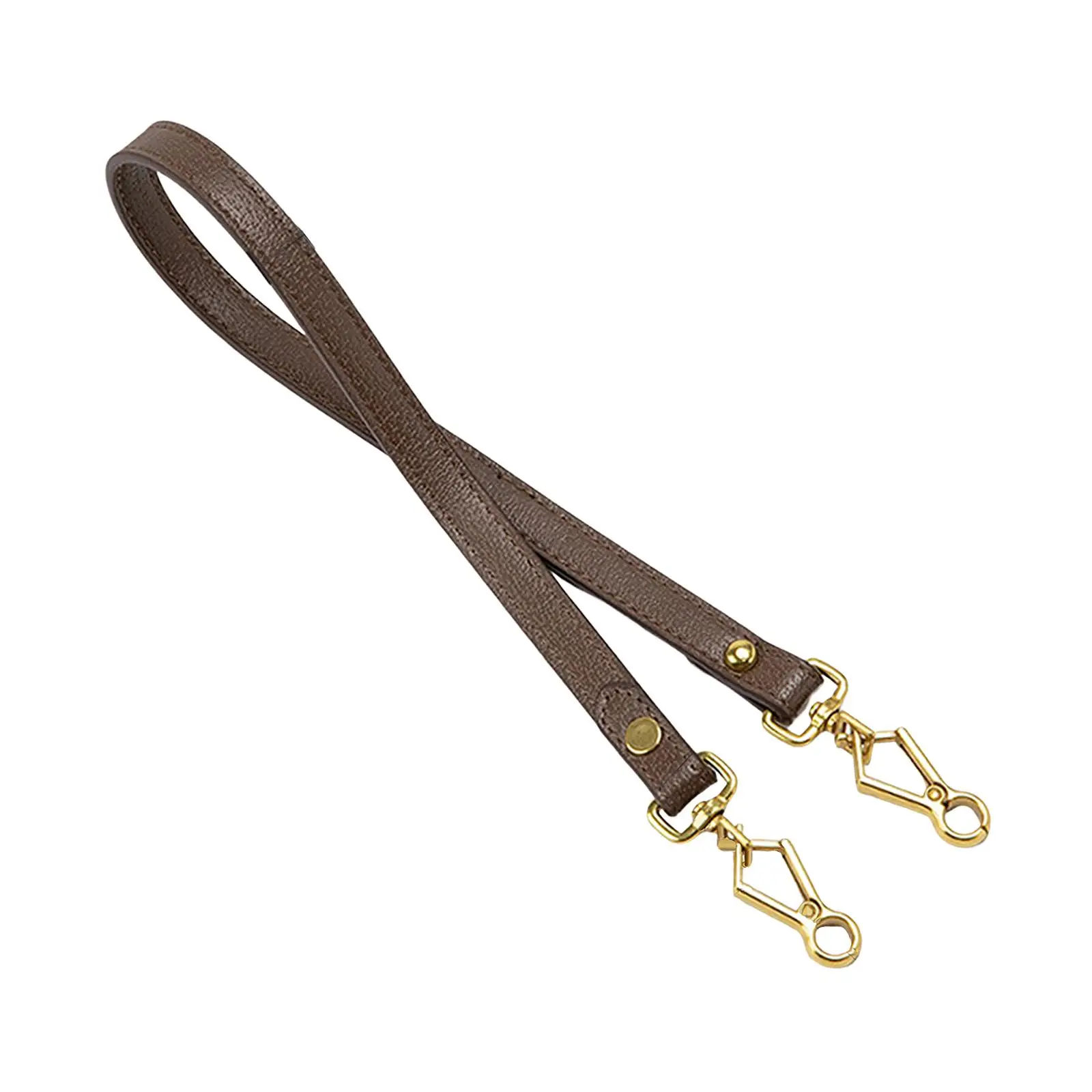 

PU Leather Purse Bag Handle with Swivel Clasp Shoulder Bag Strap Purses Straps for Shoulder Bag Purse Tote Bag Brown 28.5cm Long