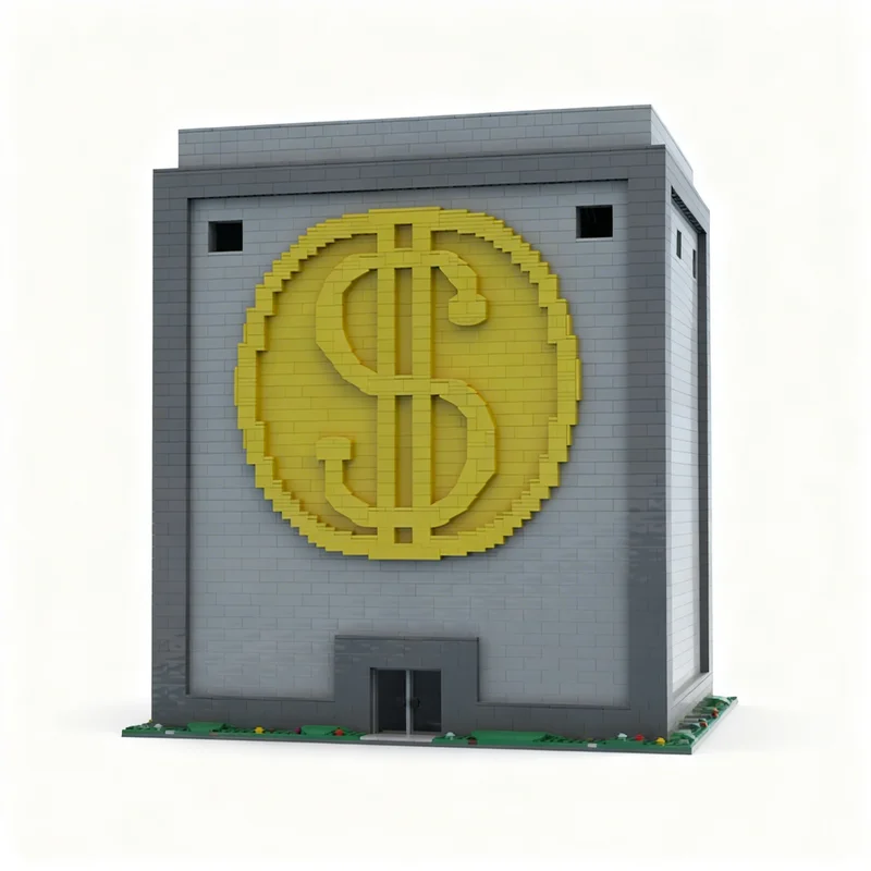 4696 деталей MOC, модель копилки дяди Скруджа из «Дисней», строительные блоки, архитектурная игрушка, рождественский подарок, креативная идея для творчества. (art.: 3920dcce87a45) - 3920dcce87a45