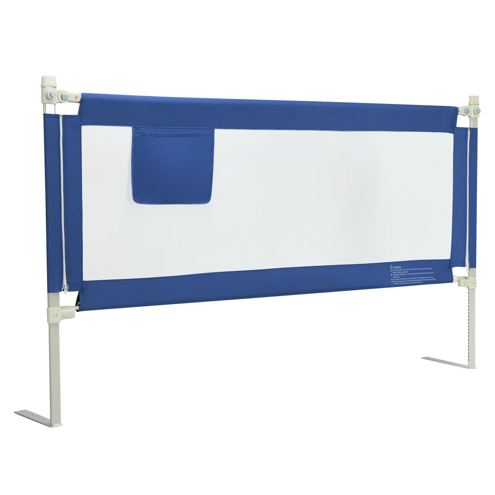 

69.5" Bed Rails for Toddlers Vertical Lifting Baby Bed Rail Guard with Lock Blue BS10004BL