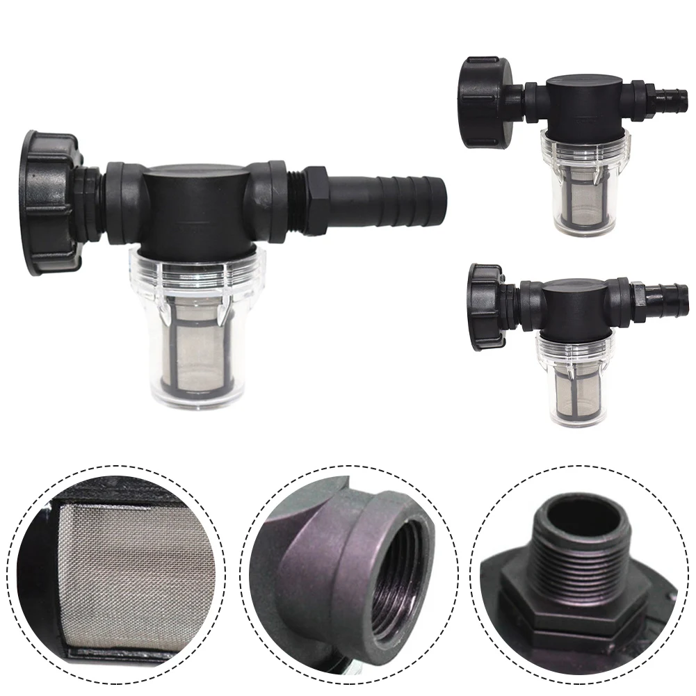 

IBC Rain Barrel Filter Hose Connector Water 100 Mesh Stainless Steel Strainer Watering Equipment For Home Garden