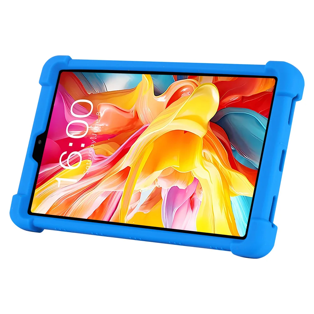 Фото Утолщенный силикон для Teclast T50 M50 Mini 8,68 дюйма, супер противоударный мягкий силиконовый защитный чехол с подставкой №1