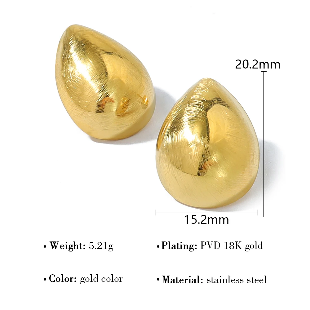 Серьги-гвоздики Wild &amp Free из нержавеющей стали золотистого цвета