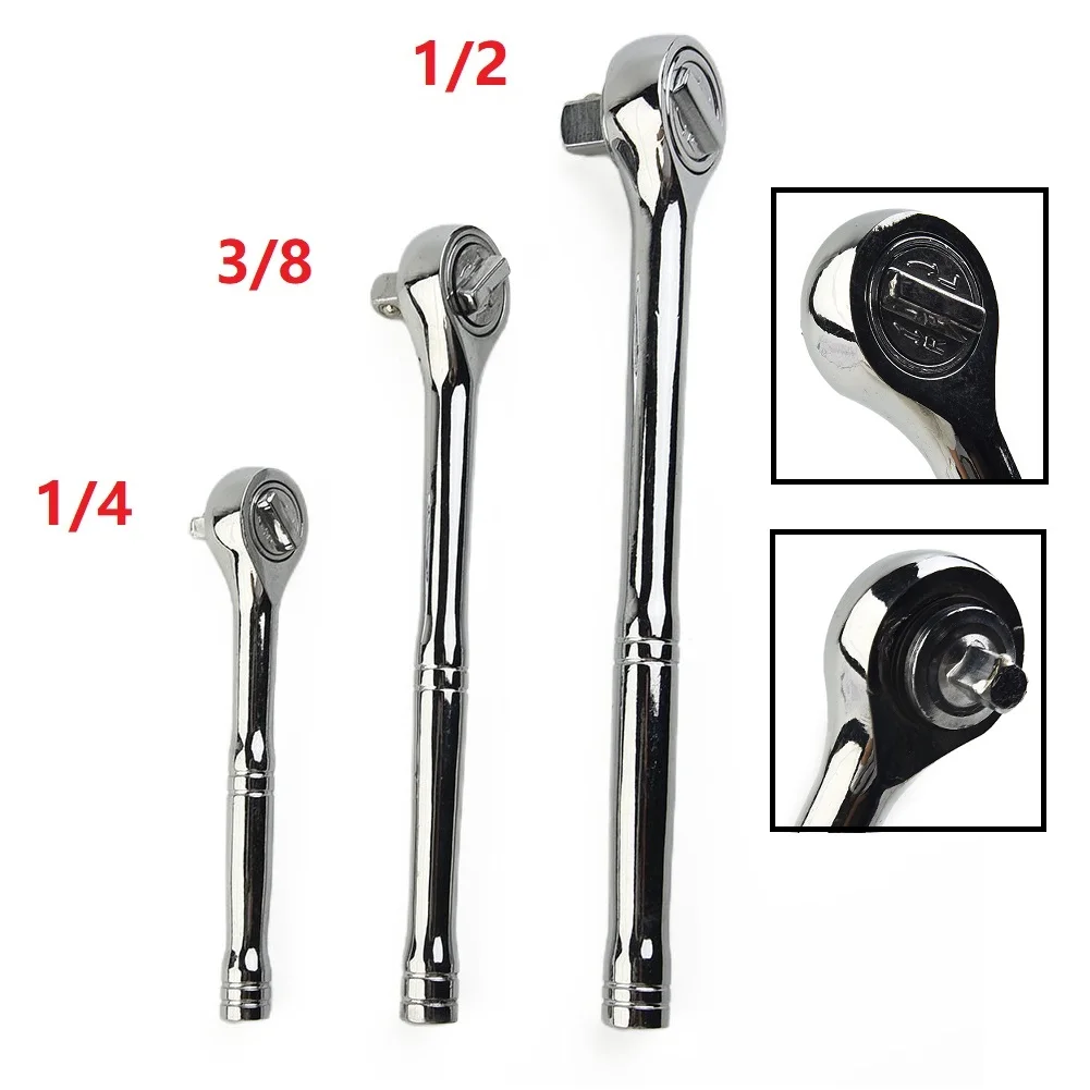 

1/4 3/8 1/2 High Torque Ratchet Wrench Socket Quick Release Square Head Spanner Adjustable Span Release Easy Hand Tool