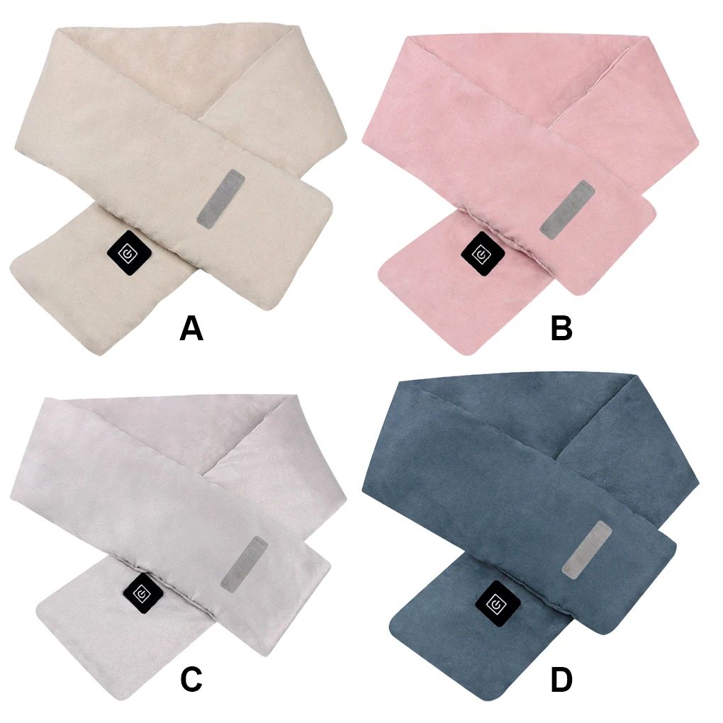 

Шарф унисекс зимний с подогревом, моющийся мягкий воздухопроницаемый переносной, защита от перегрева, с USB зарядкой, 5 Вт