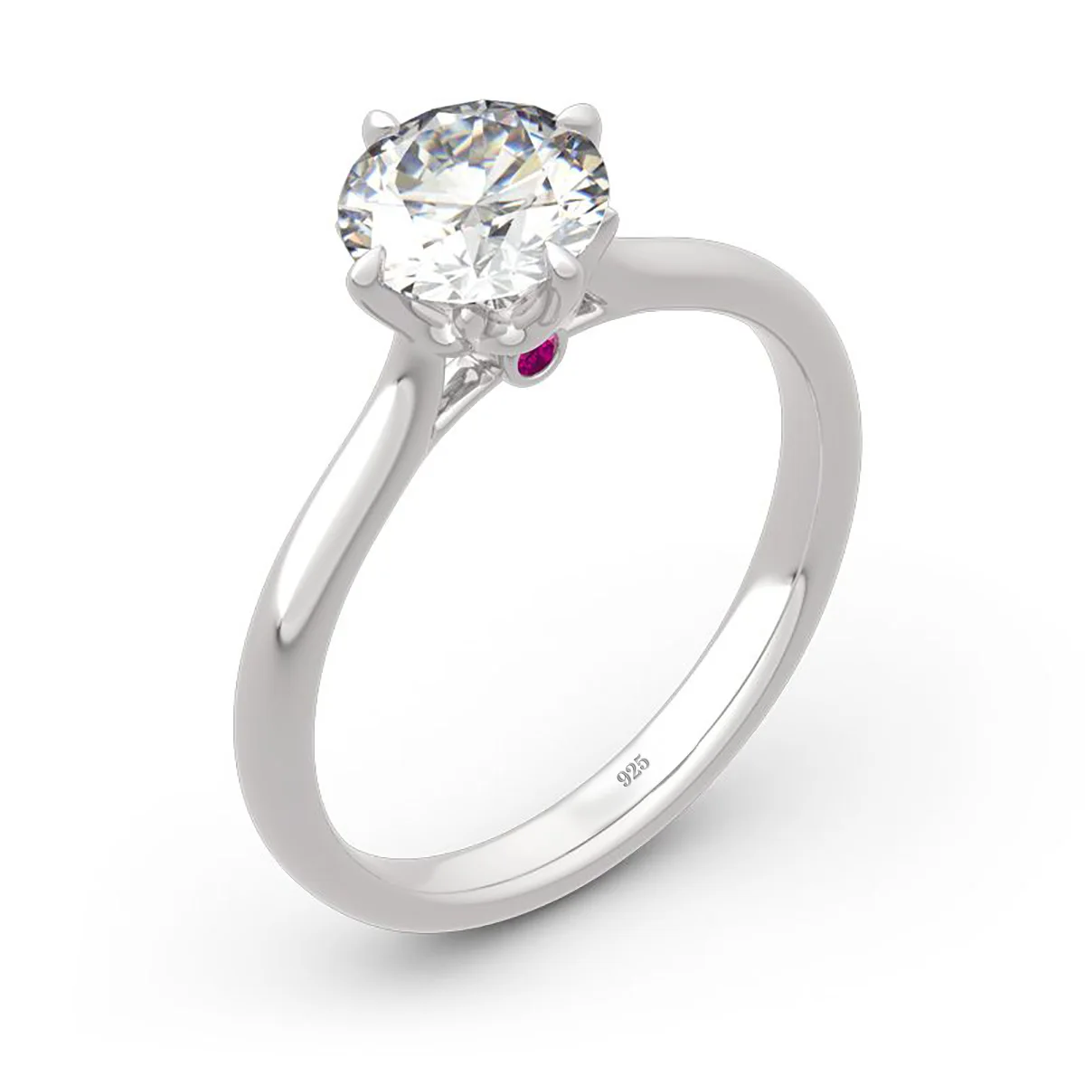 

High Quality Woman Ring 925 Sterling Silver 1CT Moissanite Rings White Gold Anniversary Party Luxury Trend Gift Fine Jewelry