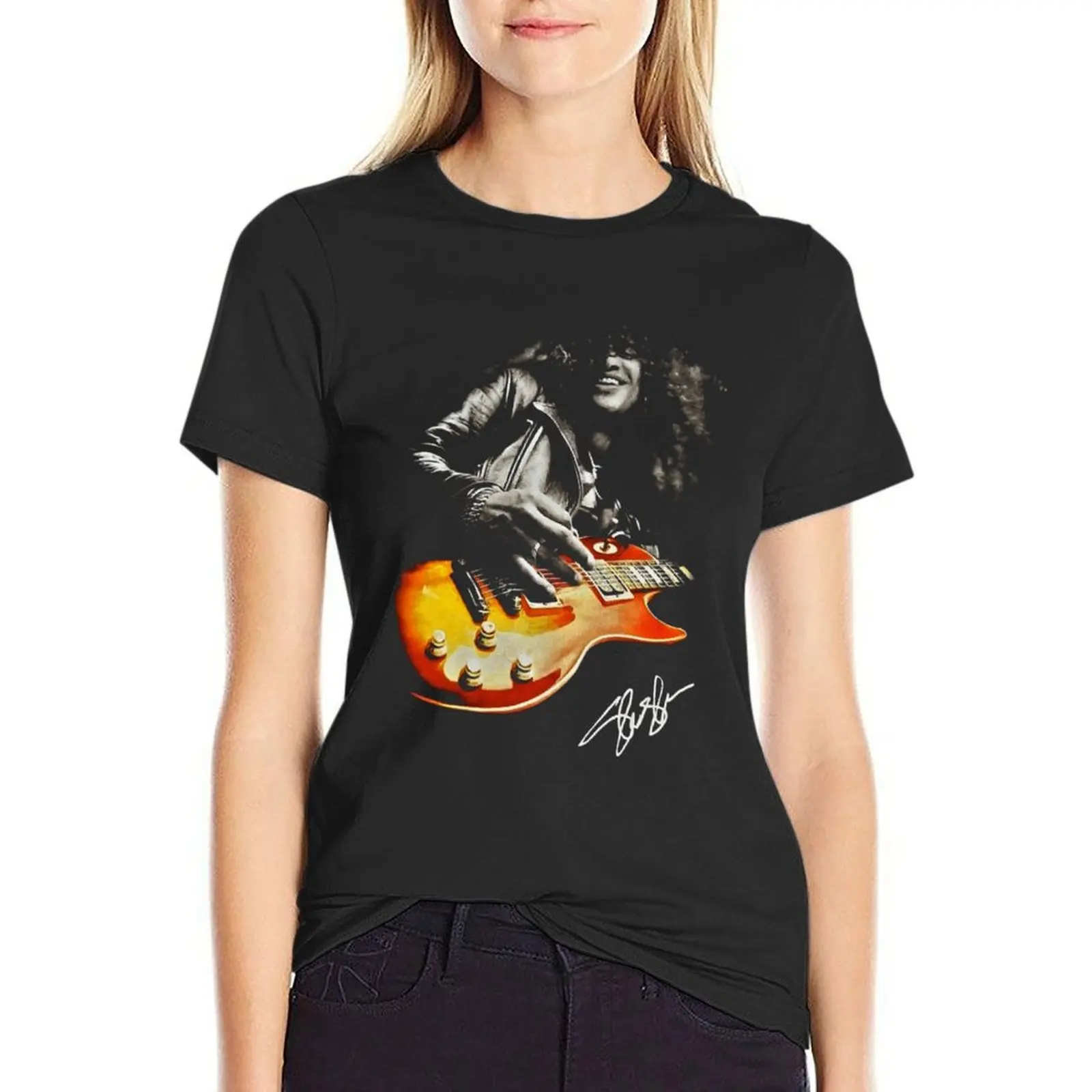 Футболка женская для Шредера гитары с надписью Guns N Roses