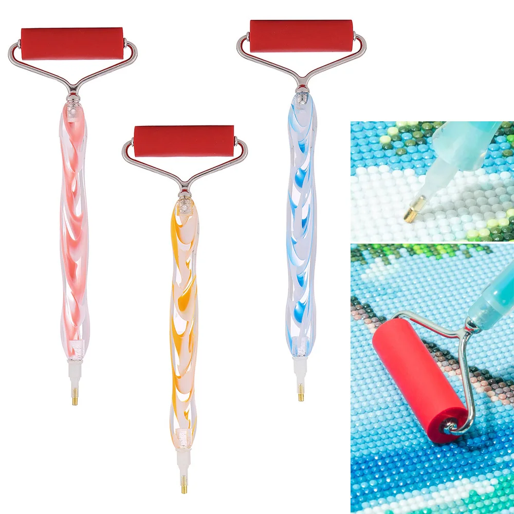 

5D Painting Point Drill Pen Embroidery Crafts Diamond Painting Pen Cross Stitch Accessories Roller Point Drill Pen Head Tool