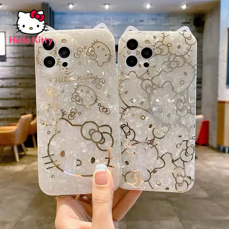 

Hello Kitty for IPhone7/8P/X/XR/XS/XSMAX/11/12Pro/12mini/13pro 11 12 13 pro max All-inclusive Soft Rubber Anti-drop Phone Case