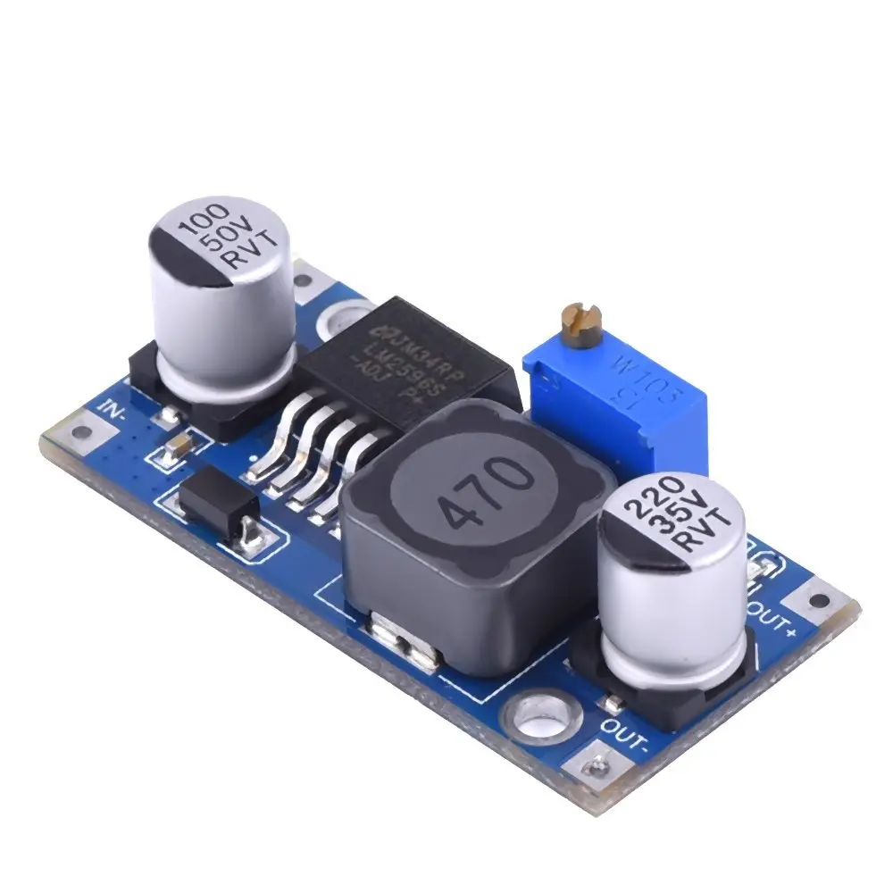 

10 PCS DC-DC Buck Step Down Converter Module LM2596 Voltage Regulator TE097(Blue)