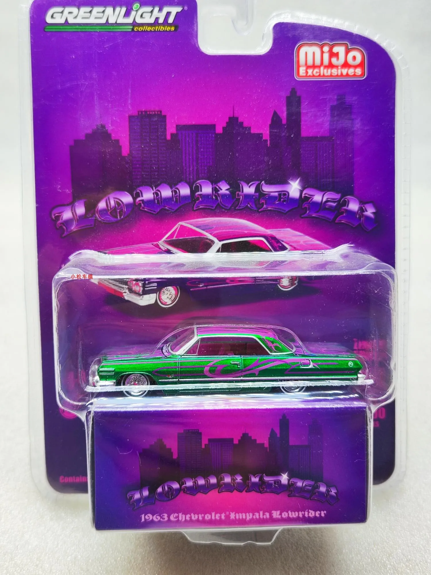 

1: 64 1963 Chevrolet Impala коллекция зеленых моделей автомобилей