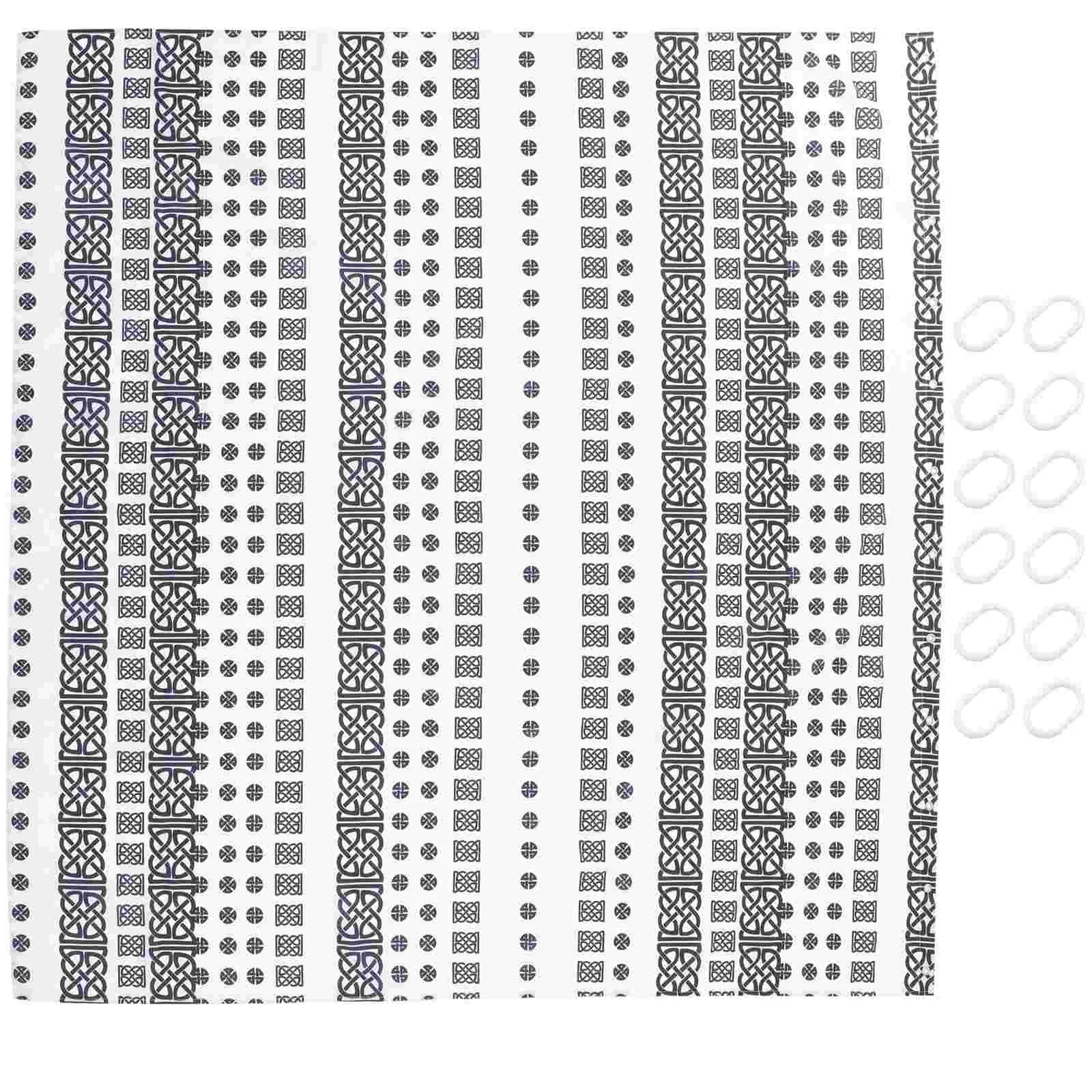 

Shower Curtain Curtains Bathroompolyesterbath Cloth Geometric Waterproof Extra Window One Piece Short Washable Fabric Bathtub
