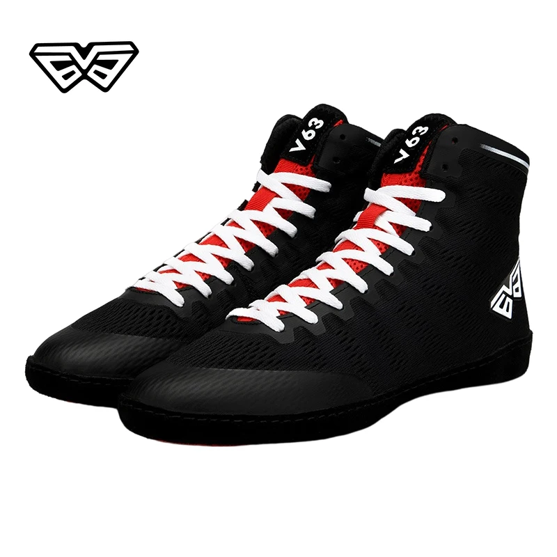 Wrestling Shoes Men's Professional Wrestling Shoes Men's Fitness Match Boxing Shoes Fighting Boxing Boots Size 38-45