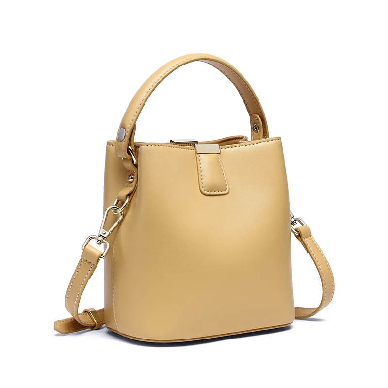 

Genuine Leather One Shoulder Bag For Women New Trend Ladies Bags Cowhide Designer Crossbody Bag Fashion Women Handbags Yellow