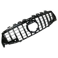 black gt r front grille for mercedes benz c118 real cla45 amg 2020