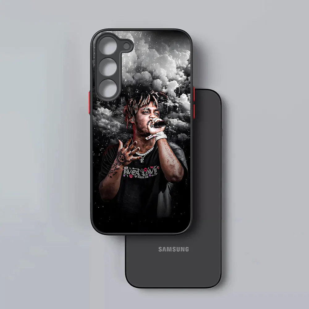 Фото Противоударный чехол для телефона Samsung Galaxy S25 Edge S24 S23 S21 S22 Ultra S20 FE S10 Lite S8 Plus с изображением рэпера J-Juice W-wrld №4