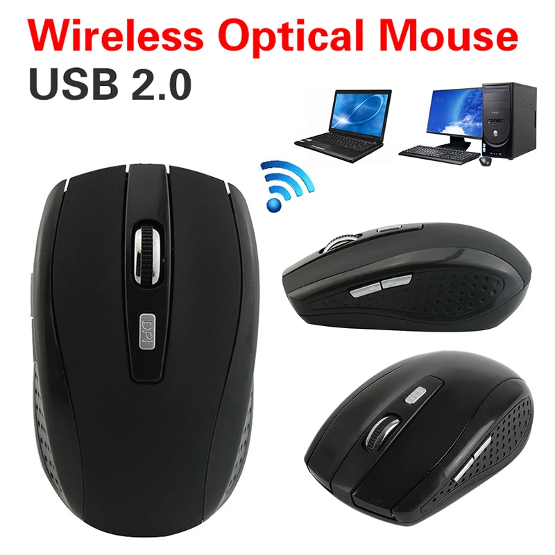 

2.4GHz Digital Wireless Transmission Optical Rechargeable Mouse For PC Laptop Desktop Intelligent Noisy Wireless Mouse