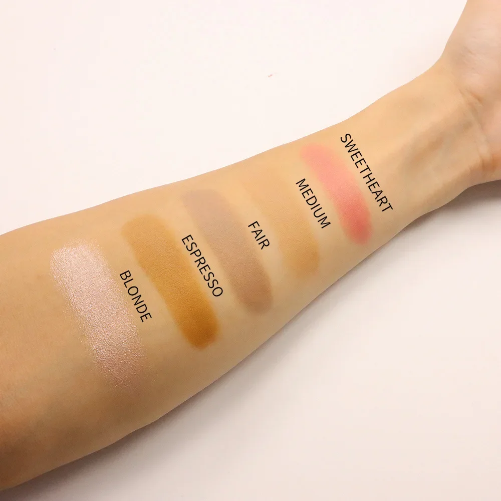 Частная марка шестиугольная трубка румяна хайлайтер контурная палочка пигмент с