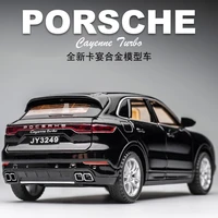 new 132 porsche cayenne turbo car model alloy car die cast toy car model sound and light childrens toy collectibles boy gift