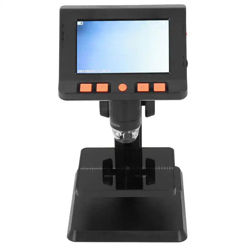 electronic microscope kit 16° viewing angle hd digital microscope with stand for diy experiment free global shipping