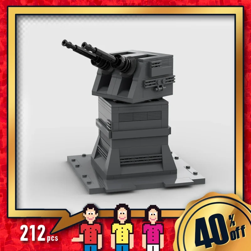 Сцена звездной серии moc строительные блоки тяжелое оружие кирпичи модульный