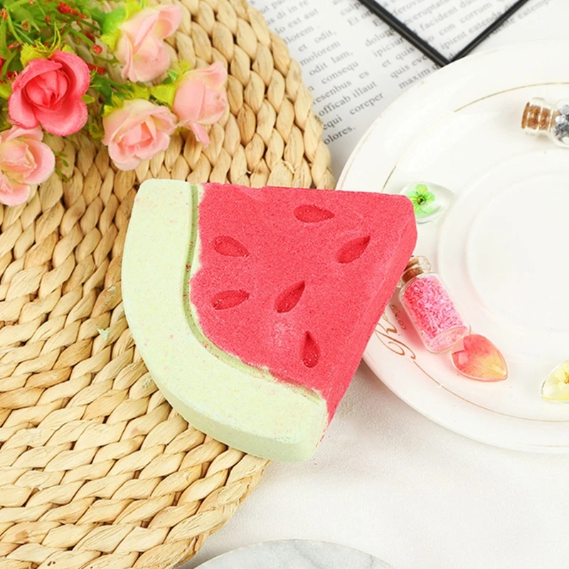 

Watermelon Bubble Bath Bomb Natural Fizzy for Women Releases Color,Scent,Bubbles