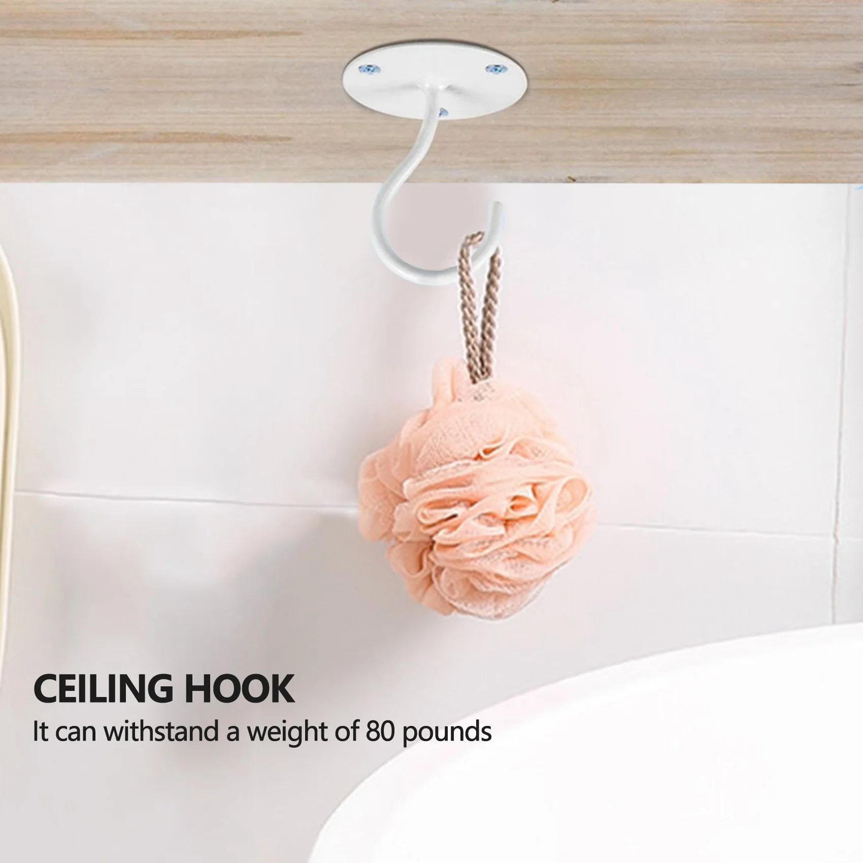 

Ceiling Hooks for Hanging Plants,Metal Heavy Duty Wall Hangers for Planters, Include Professional Drywall Anchors 4-Pack