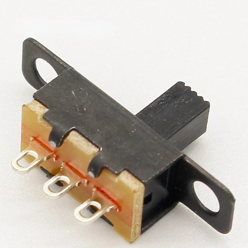 

Hot 20pcs 5V 0.3A Mini Size Black SPDT Slide Switch for Small DIY Power