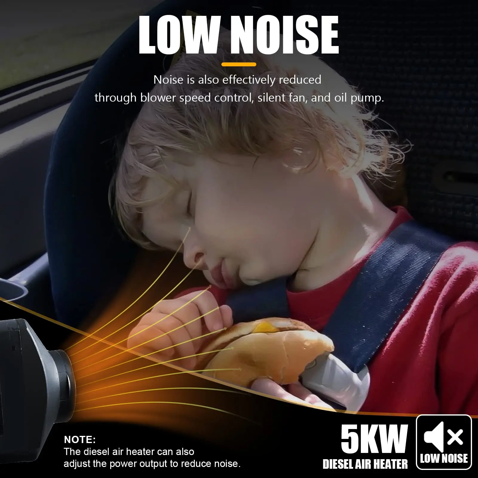 Автомобильный парковочный обогреватель 5-8000 Вт 12 В/24 В 2000