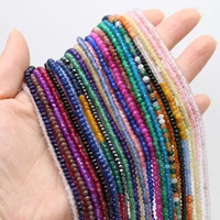 natural stone beads multicolored small faceted scattered bead for jewelry making diy women necklace bracelet accessories 15inch