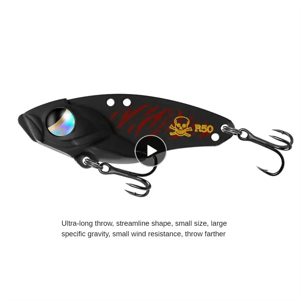 

Luya Bait Three Hooks Metal Lures Fishing Bait Vib Wobber Bionic Hard Bait Vibration