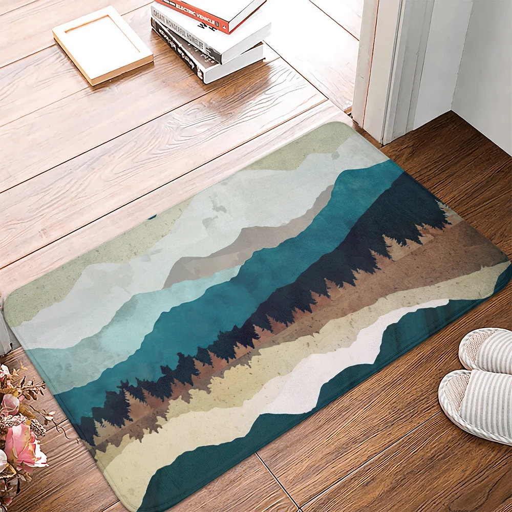 Цветные горы Придверный коврик кухонный ковер для входной двери ванной комнаты