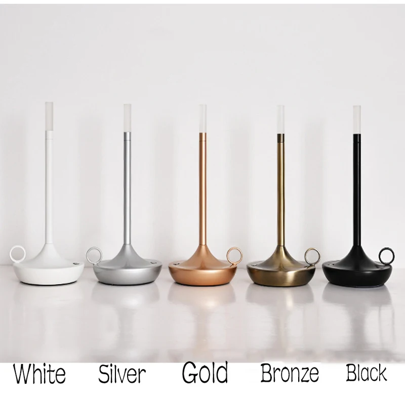 

Ретро-стиль, металлический сенсорный декор для кофейного столика, украшение для ресторана, искусственный стол, перезаряжаемые ночники