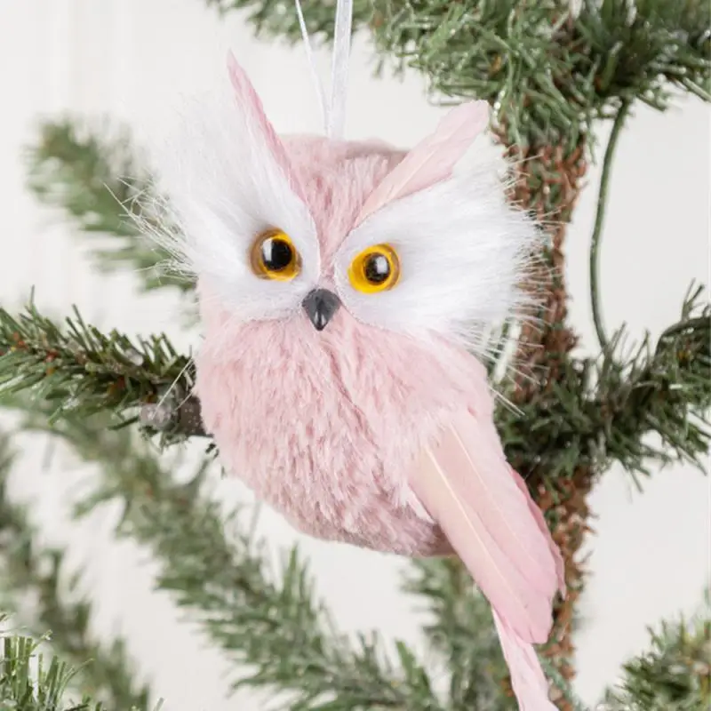 Новый милый розовый подвесной кулон с совой брелок для ключей игрушка