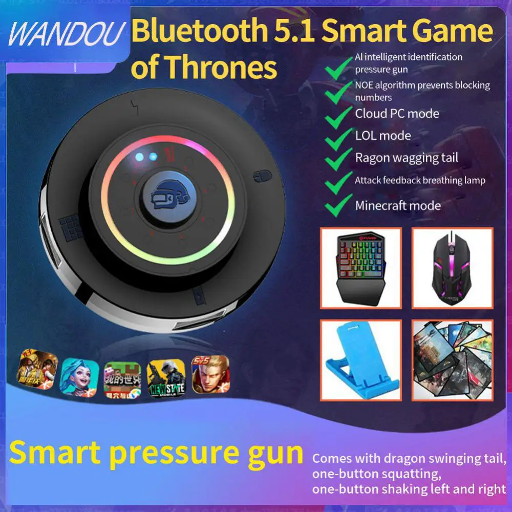 

5.1 Keyboard Mouse Converter For Android Ios Keyboard Mouse Adapter Faster Reaction Professional Game Converter Black