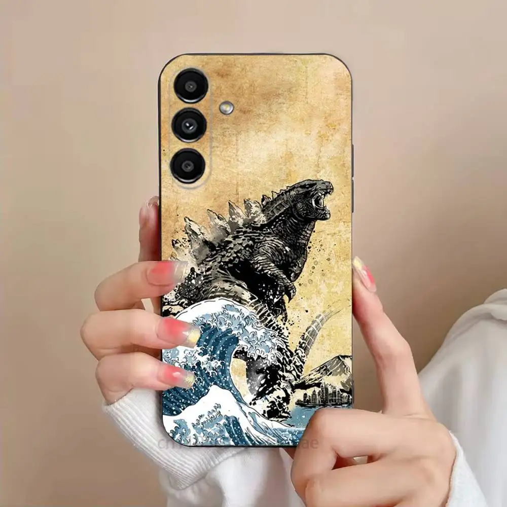 Фото Чехол для телефона Japan Monster G-Godzillas для Samsung S25,24,23,22,21,S20,Ultra,Plus,FE, черный, мягкий чехол №3