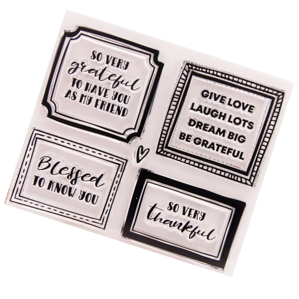

1pc Clear Stamp Transparent Stamps Cling Stamp Scrapbooking for Scrapbooks Photo Album Craft Diary
