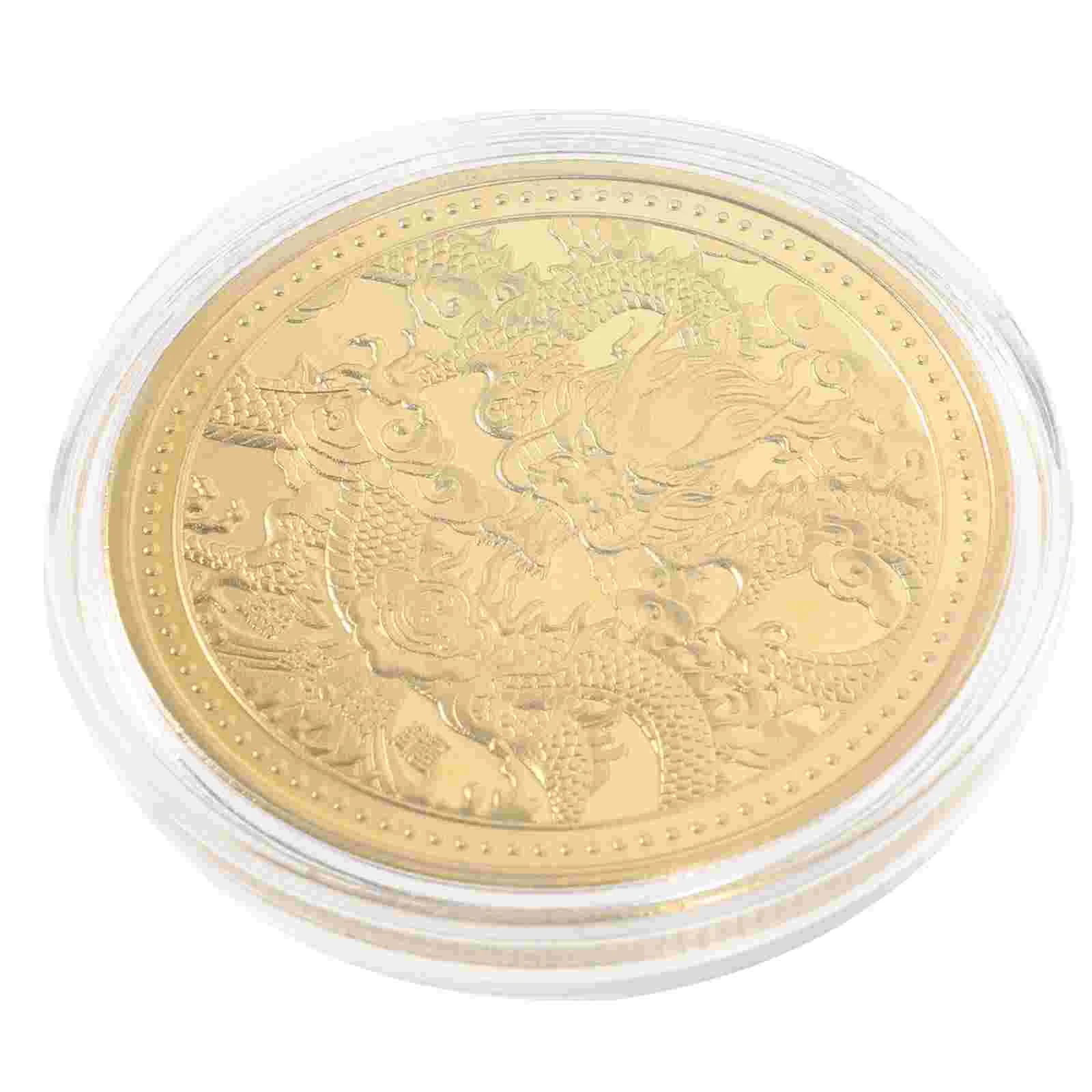

Traditional Dragon Coin Chinese Commemorative Collection Coin for Blessing