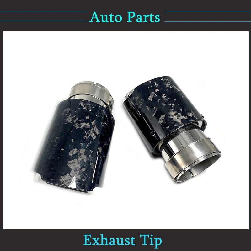 1 шт. Автомобильная выхлопная труба прямой фланец кованый глянцевый углеродный