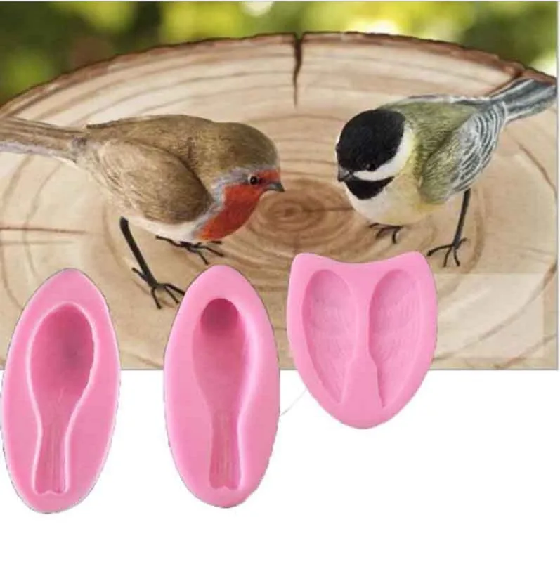 

3D Sparrow Bird Shape Silicone Pastry Mold DIY Cuckoo Bird Sculpture Cake Decor Chocolate Making Baking Tools Clay Resin Moulds