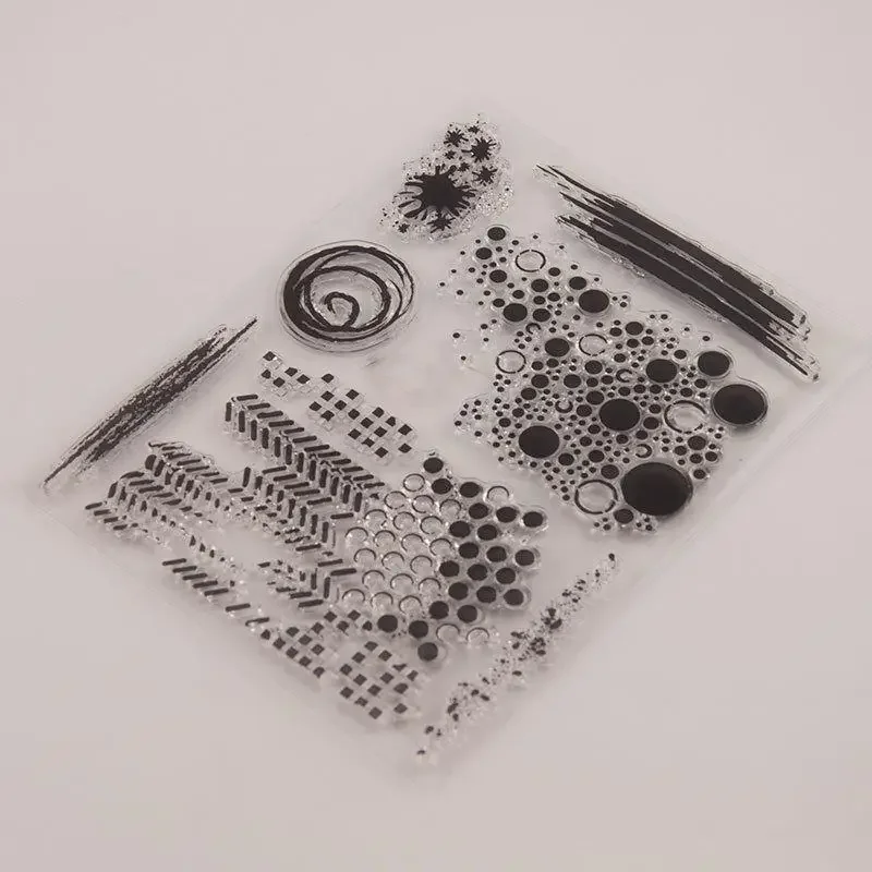 Круглая точка Прозрачная силиконовая фотобумага для скрапбукинга сделай сам