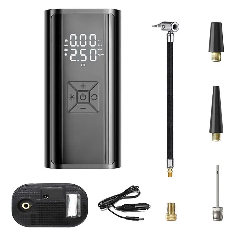 

Car Tire Inflator Digital LED Air Compressor For Car Portable Air Compressor Mini Inflator Electric Pump 150 PSI Power Bank