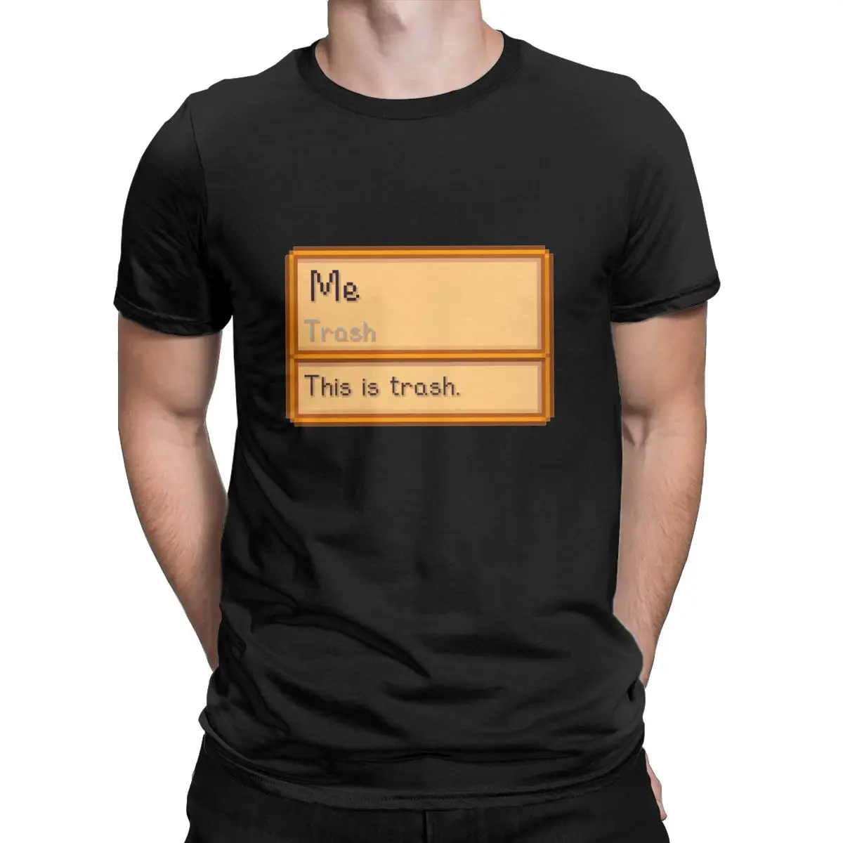 

Stardew Valley Trash Item But Its You T Shirts Pure Cotton T-Shirts Crew Neck Gaming Meme Tee Shirt Short Sleeve Clothes Printed