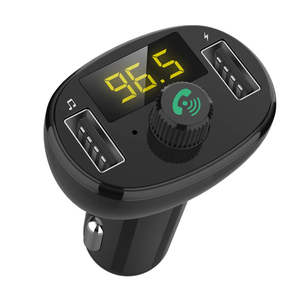 

Car MP3 Bluetooth Music Player Car Charger FM Transmitter Car Hands-free Calling Digital Display Fast Charger USB Socket Adapter