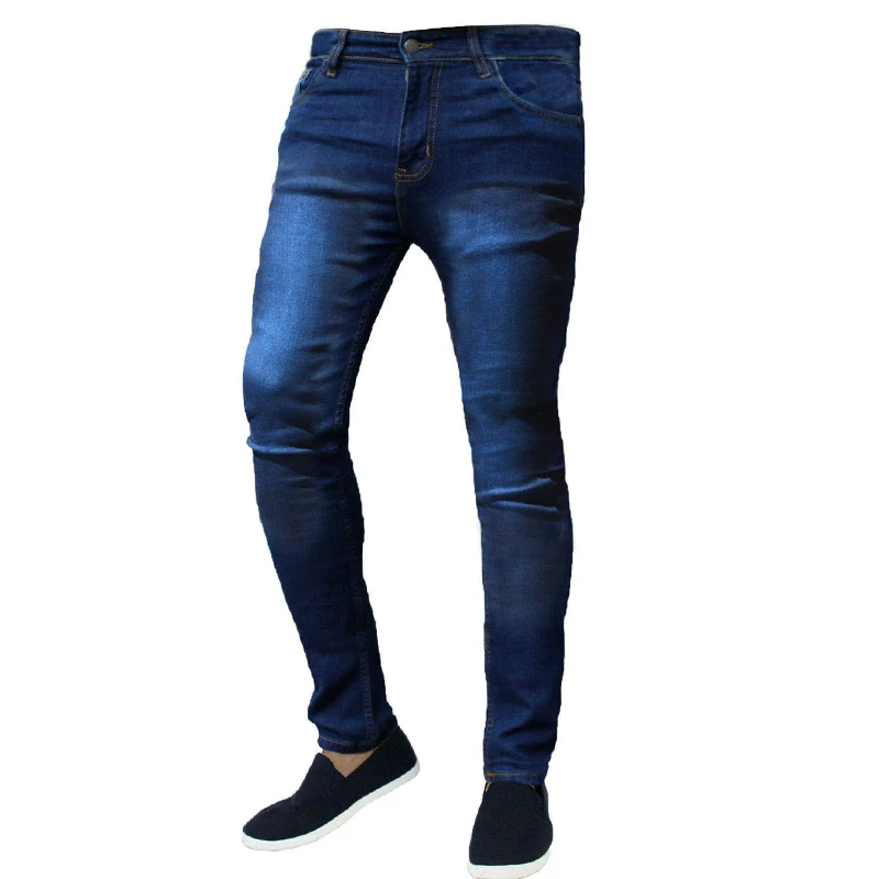 Classic Fashion Jeans Men Black Skinny Stretch Denim Pants Blue 2023 Four Seasons Hot Sale Streetwear Jeans
